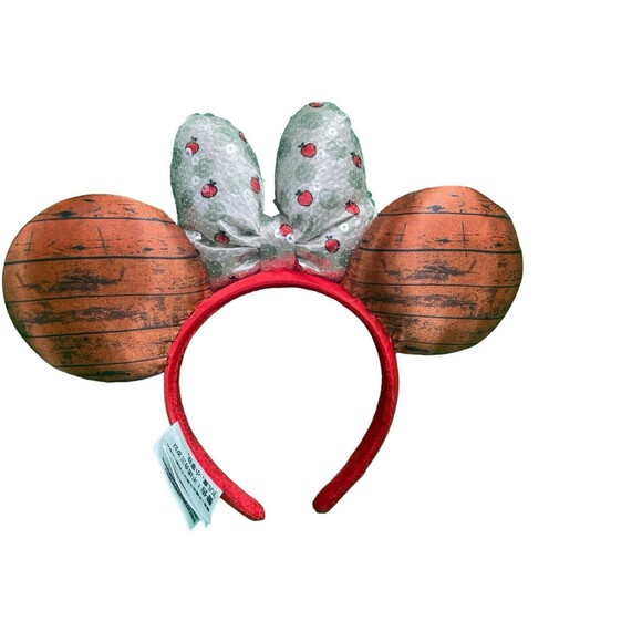 2021 Epcot Food & Wine Festival Minnie Mouse Ears Headband  Apple Orchard - Picture 15 of 16